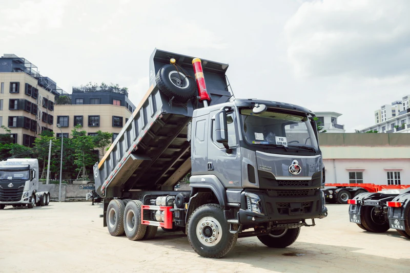Xe Tải Ben 3 Chân Chenglong 350HP Cầu dầu - Ảnh 2