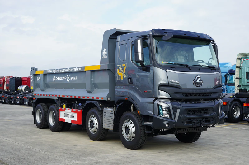 Xe Tải Ben 4 Chân Chenglong 390HP Cầu Dầu